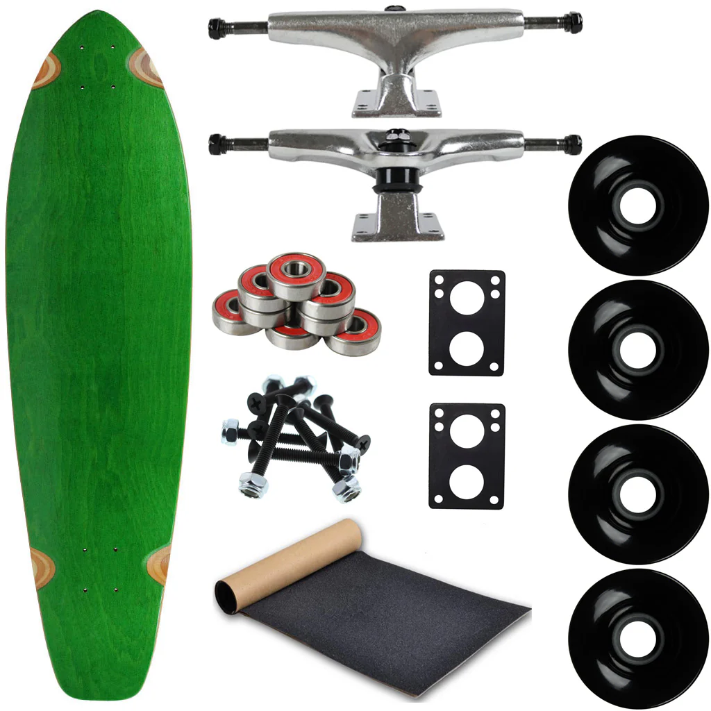Moose Longboard Complete 9.75" x 36.75" Kicktail Green