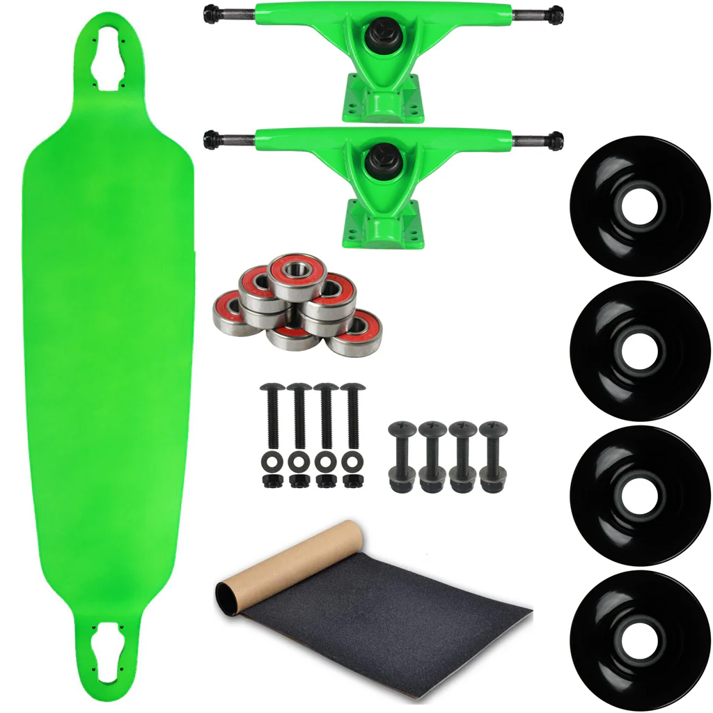 Moose Longboard Complete 9.75" x 39.75" Double Drop Neon Green