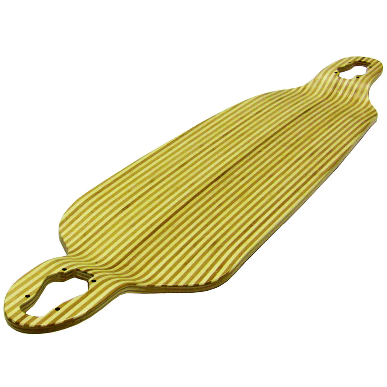 Moose Longboard Complete 9.75" x 39.75" Double Drop Zebra Bamboo - Image 5