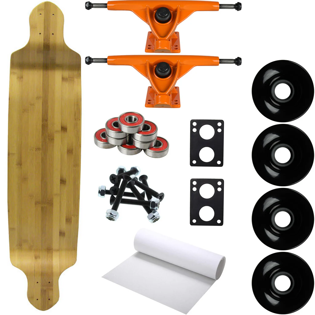 Moose Longboard Complete 9.75" x 41" Drop Down Dark Bamboo