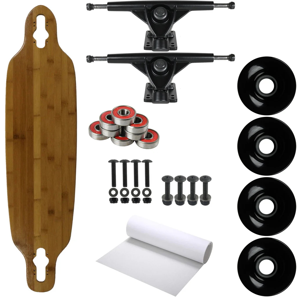 Moose Longboard Complete 9" x 36" Drop Through Bamboo Top