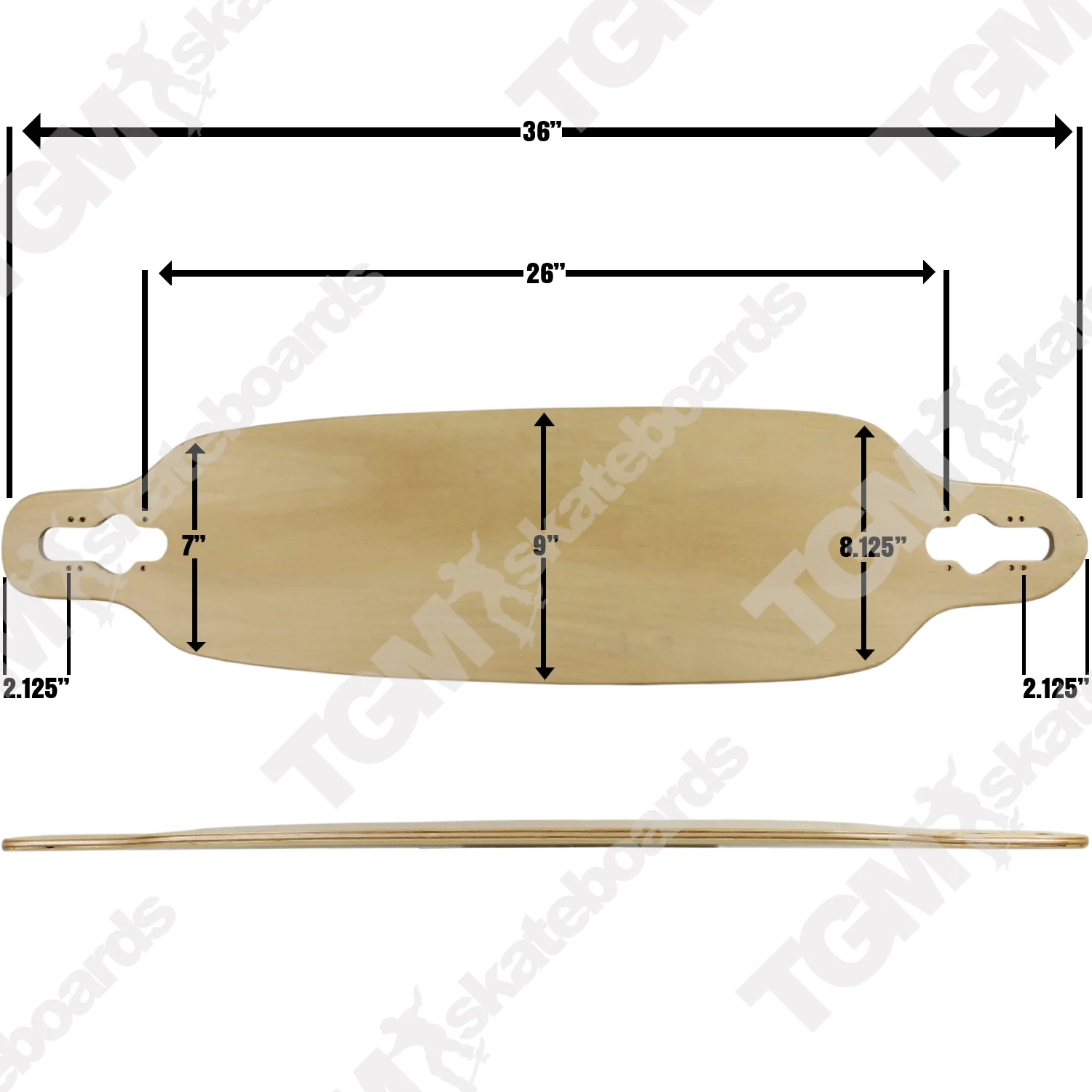 Moose Longboard Complete 9" x 36" Drop Through Neon Green - Image 5