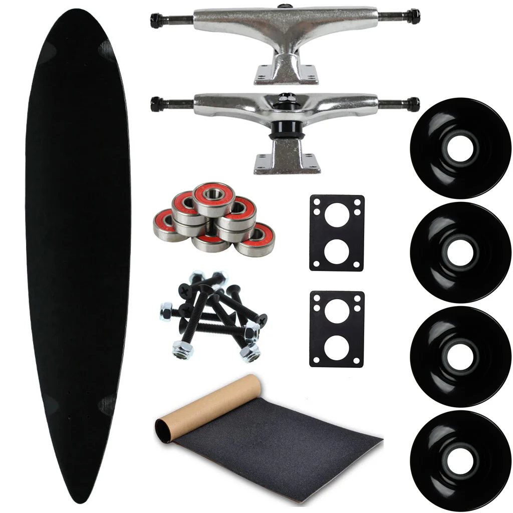 Moose Longboard Complete 9" x 43" Pintail Black