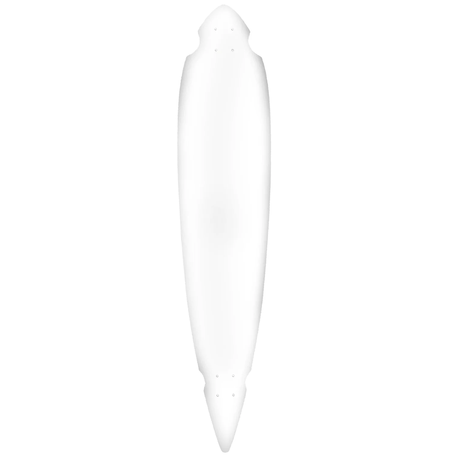 Moose Longboard Deck 9.25" x 46" Concave Cut Out Pintail White