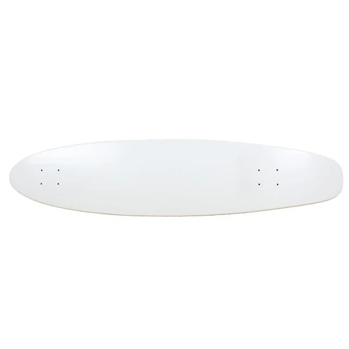 Moose Longboard Deck 9" x 40" Kicktail White - Image 2