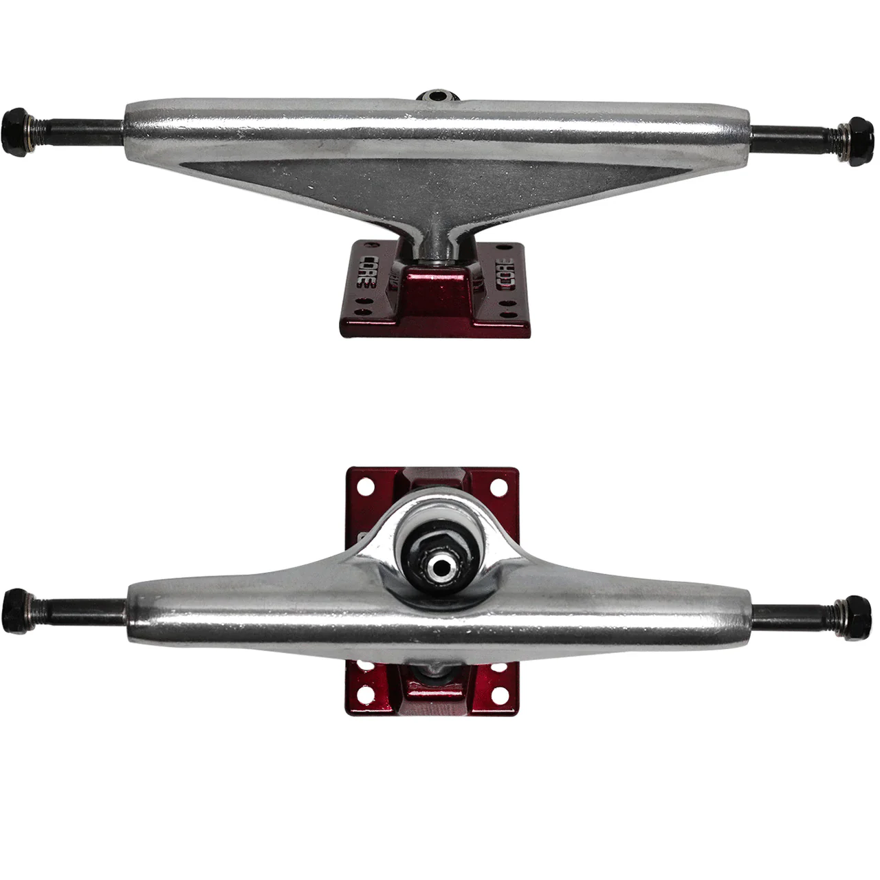 Moose Old School 30" Stained Purple, Hollow Silver/Red Trucks, 58mm Red Wheels - Image 3