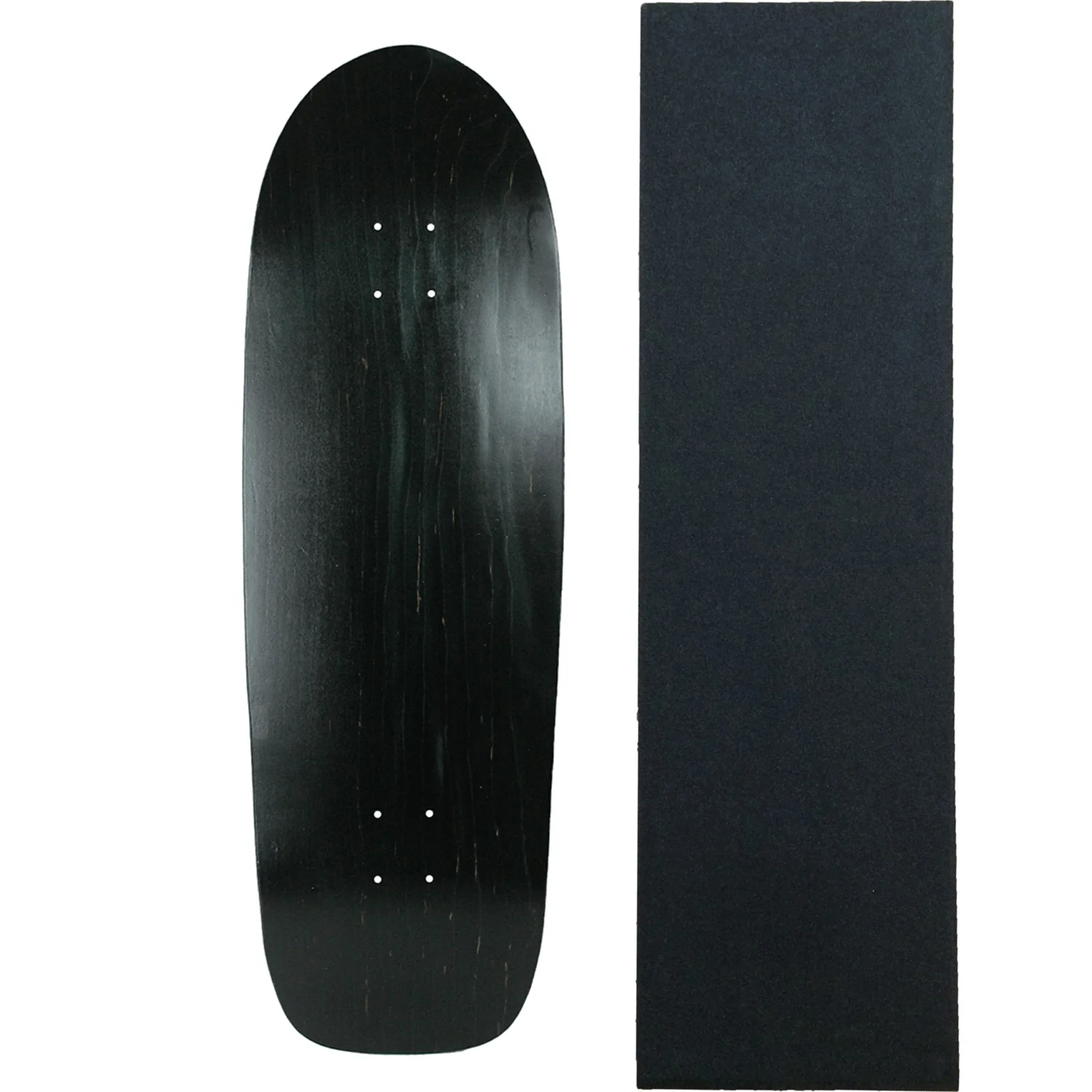 Moose Old School Deck 10" x 33" Stained Black with Griptape