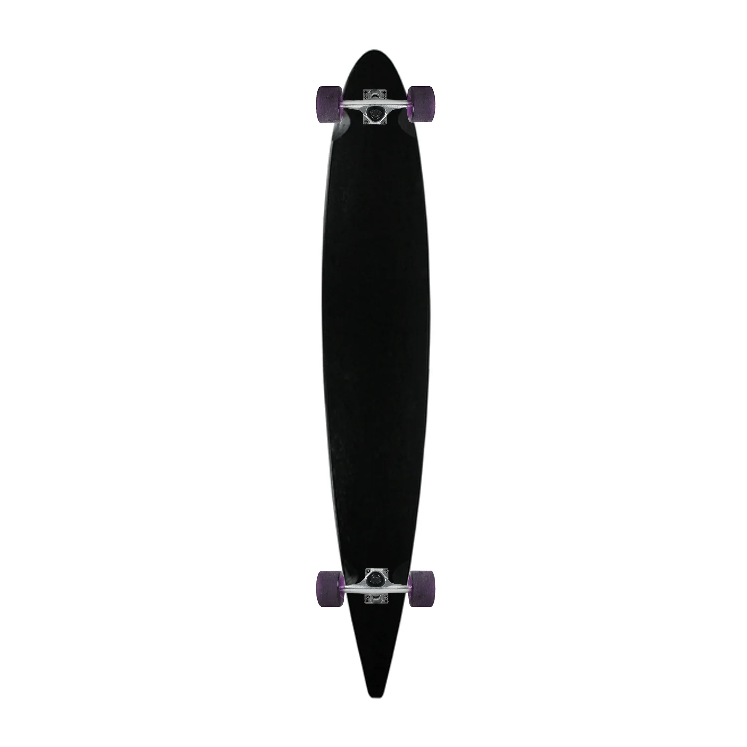 Moose Pintail 9.75" x 47.75" Longboard Dipped Black Complete - Image 2
