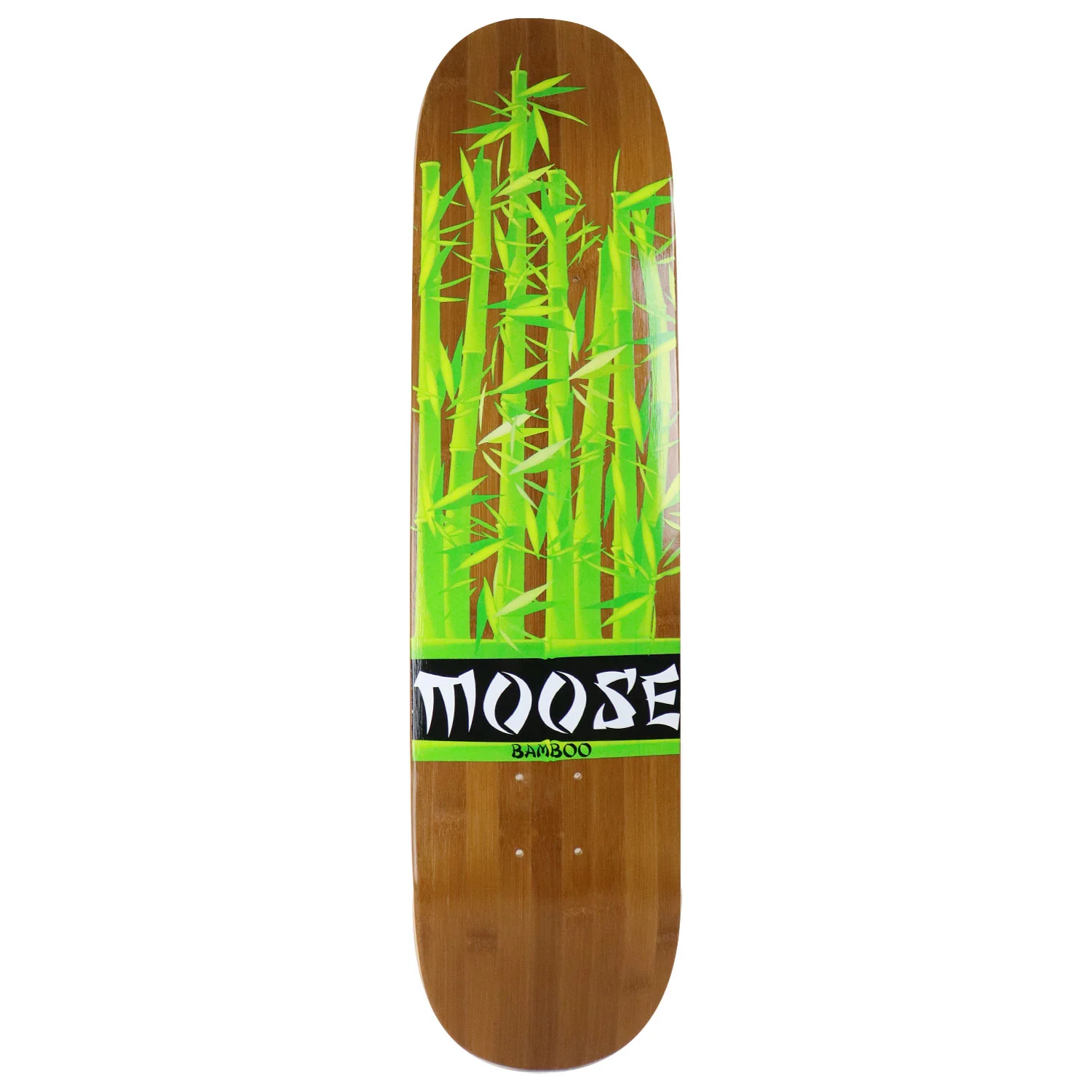 Moose Skateboard Deck Bamboo Leaves 7.75"