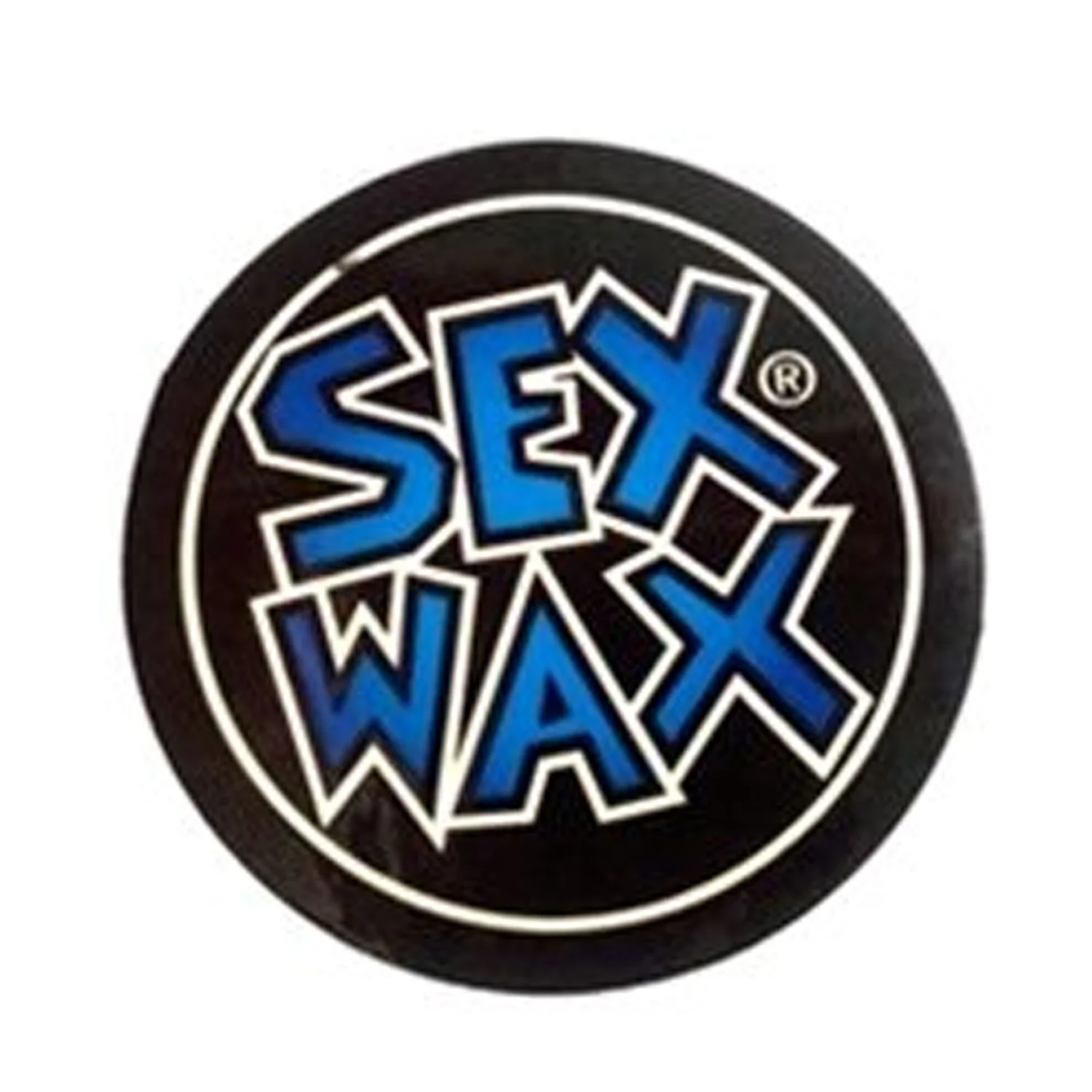 Mr. Zoggs SEX WAX STICKER 3.5" CIRCULAR DIECUT BLUE FADE