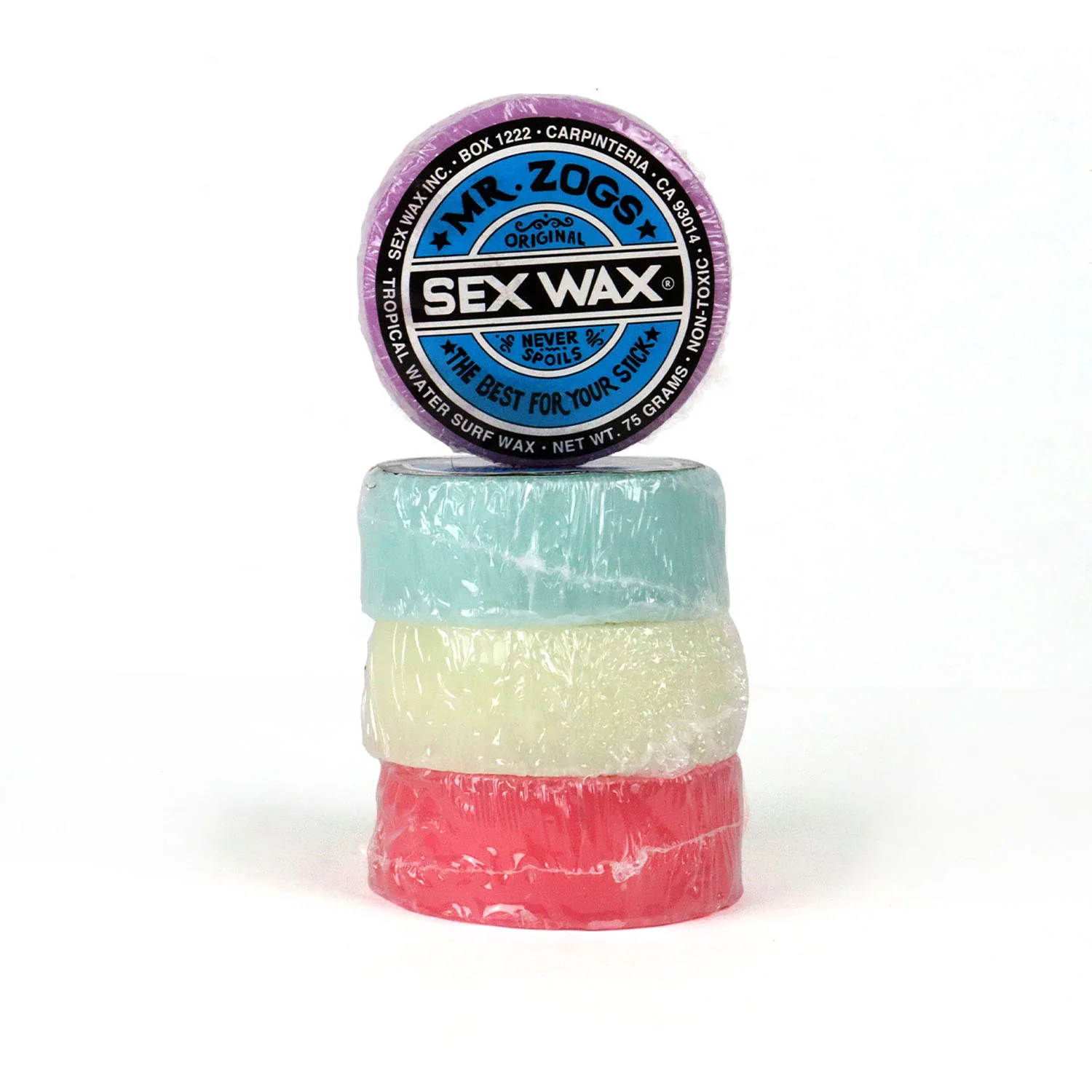 Mr. Zogs Sex Wax Original Tropical Water Surf Wax 4-Pack - Image 4