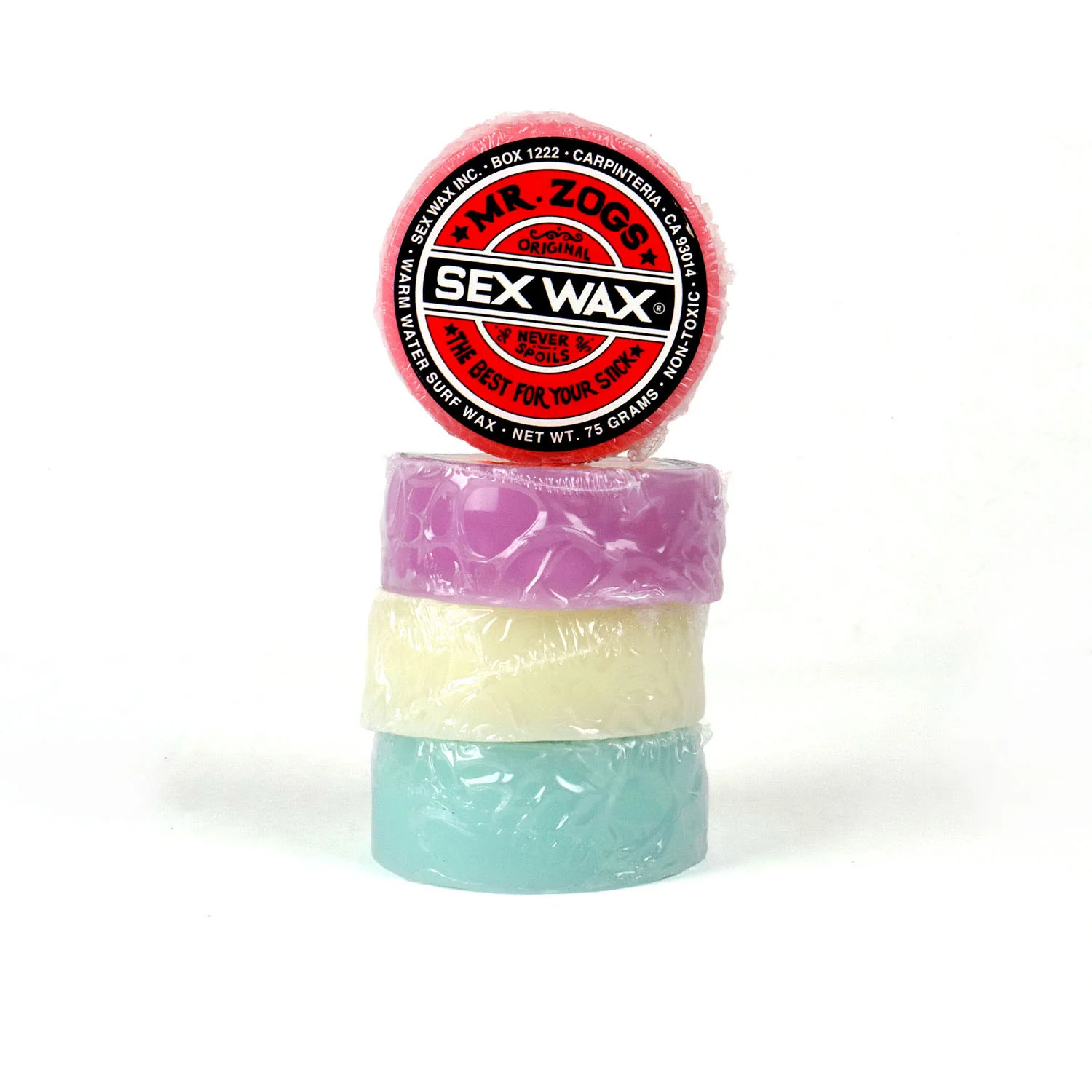 Mr. Zogs Sex Wax Original Warm Water Surf Wax 4-Pack - Image 4