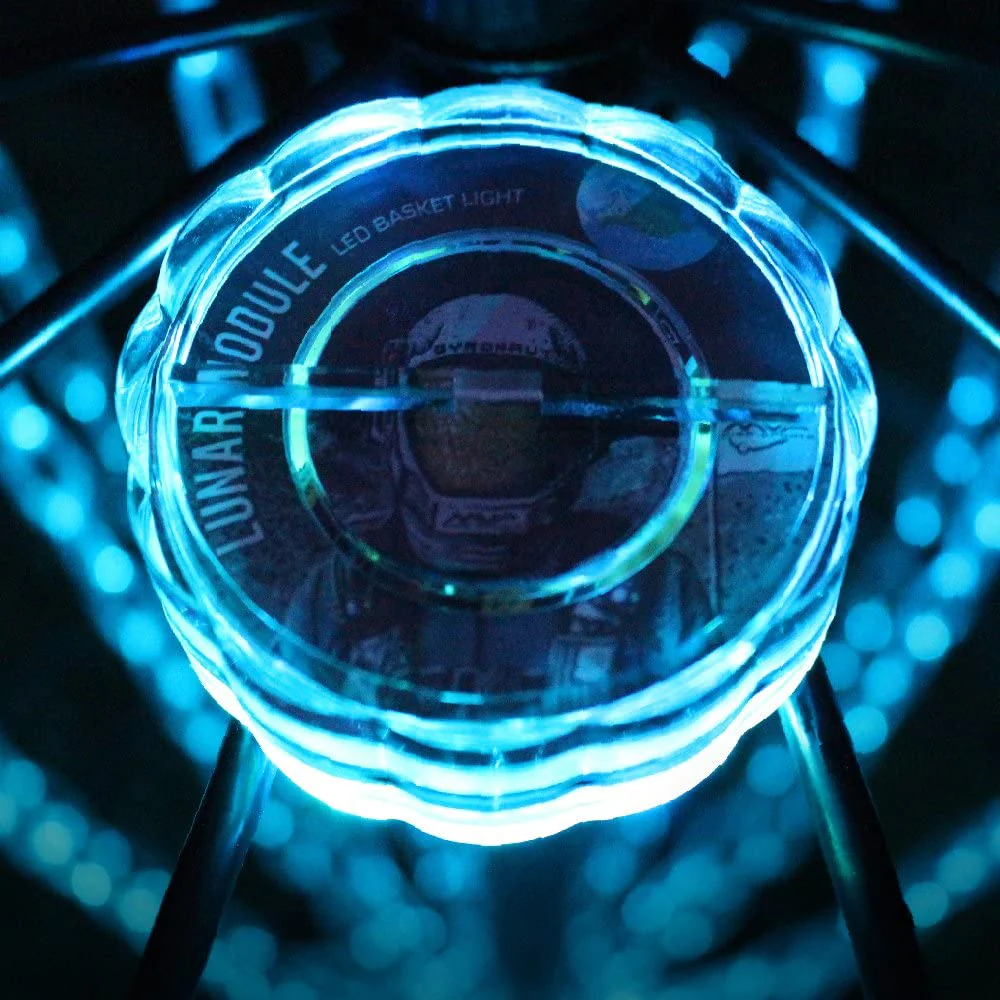 MVP Basket LED Lights for Night Disc Golf - Lunar Module with Remote - Image 3