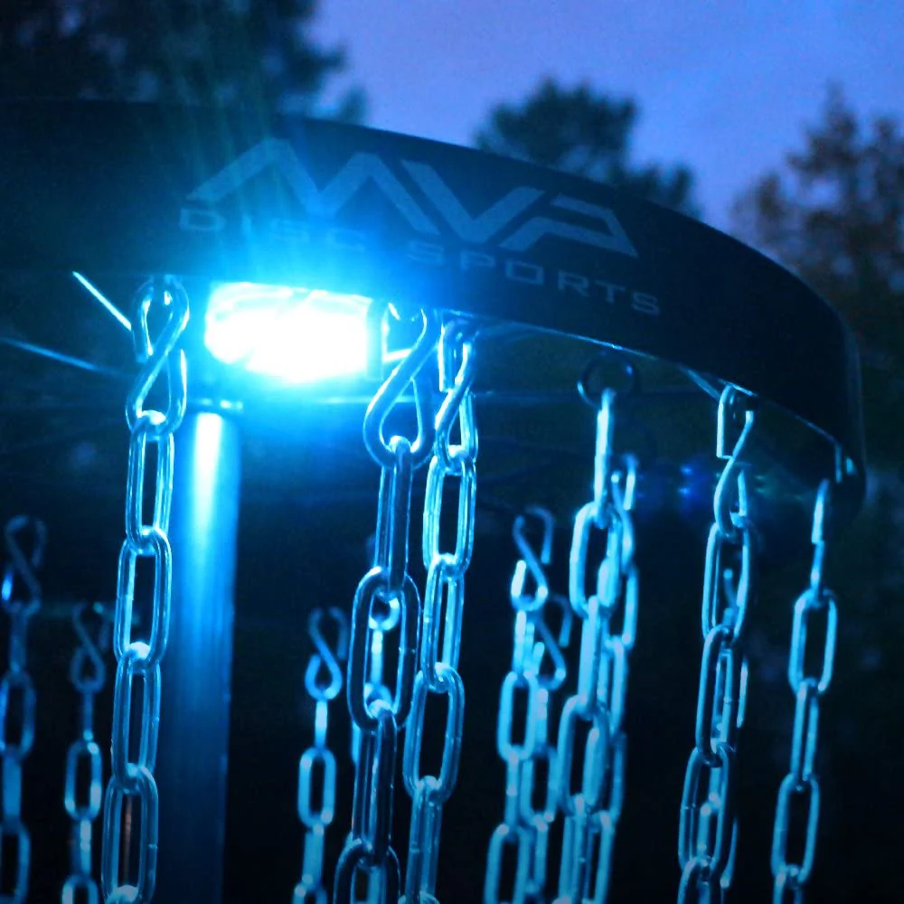 MVP Basket LED Lights for Night Disc Golf - Lunar Module with Remote - Image 5