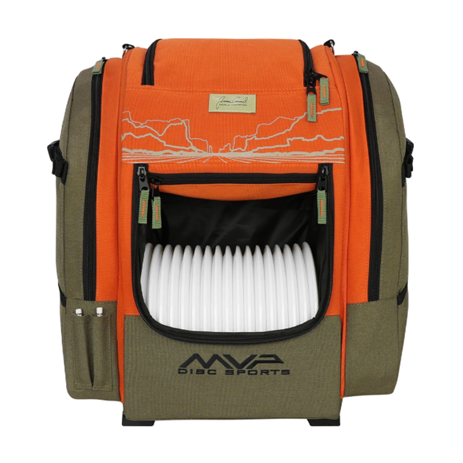 MVP Disc Golf Bag James Conrad Voyager Signature Backpack - Choose Color - Image 2
