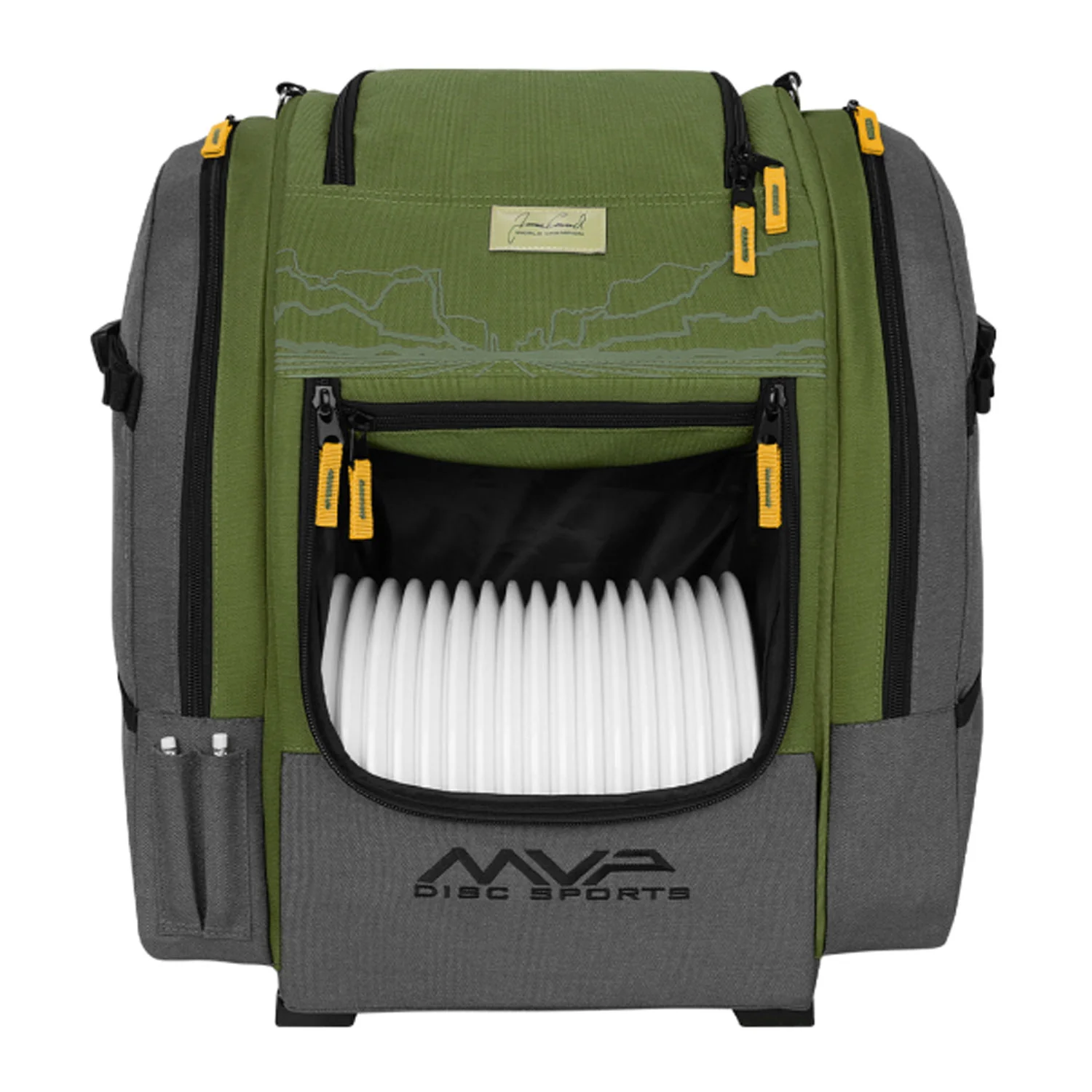 MVP Disc Golf Bag James Conrad Voyager Signature Backpack - Choose Color - Image 6