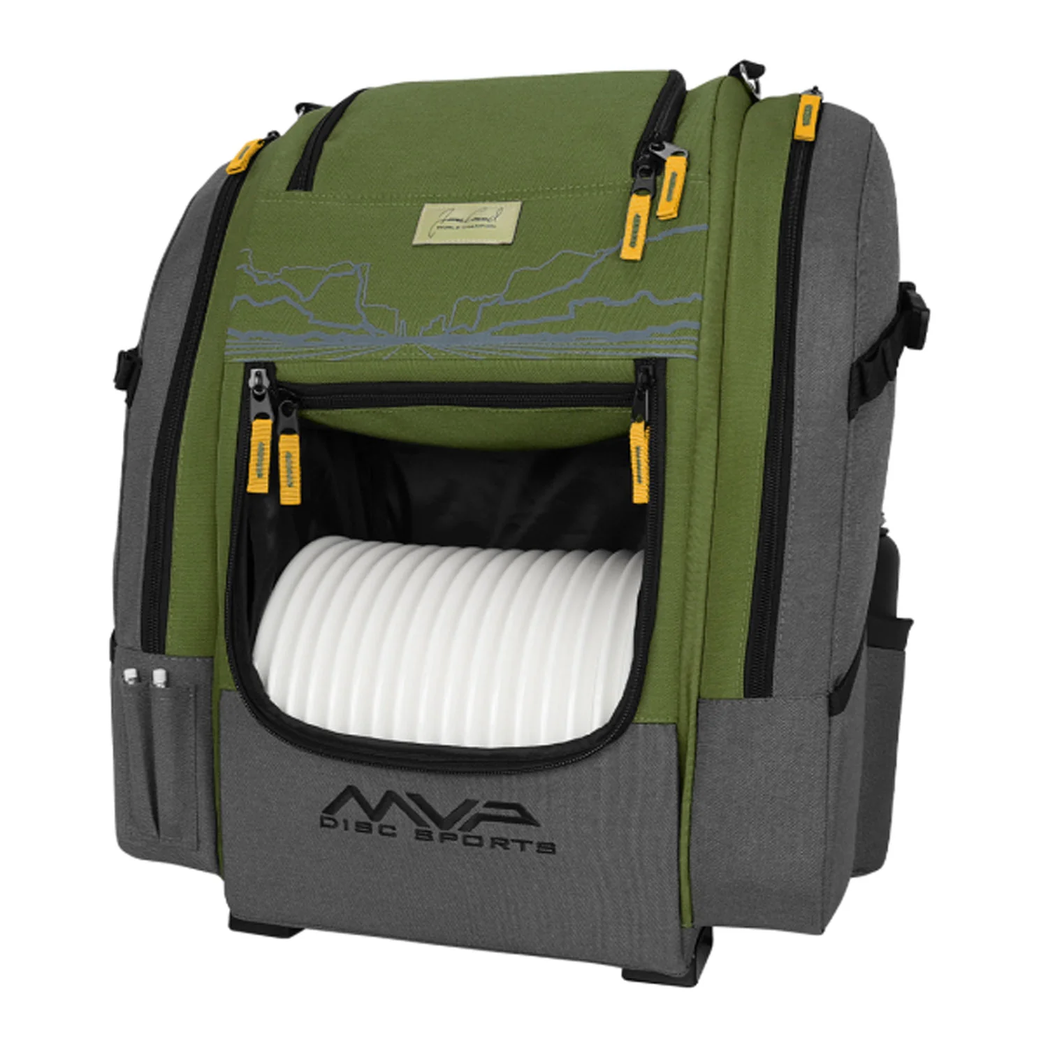 MVP Disc Golf Bag James Conrad Voyager Signature Backpack - Choose Color - Image 7
