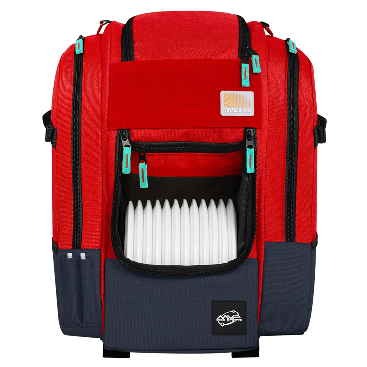 MVP Disc Golf Bag Voyager Slim Backpack Holds 16-18 Discs - Image 4