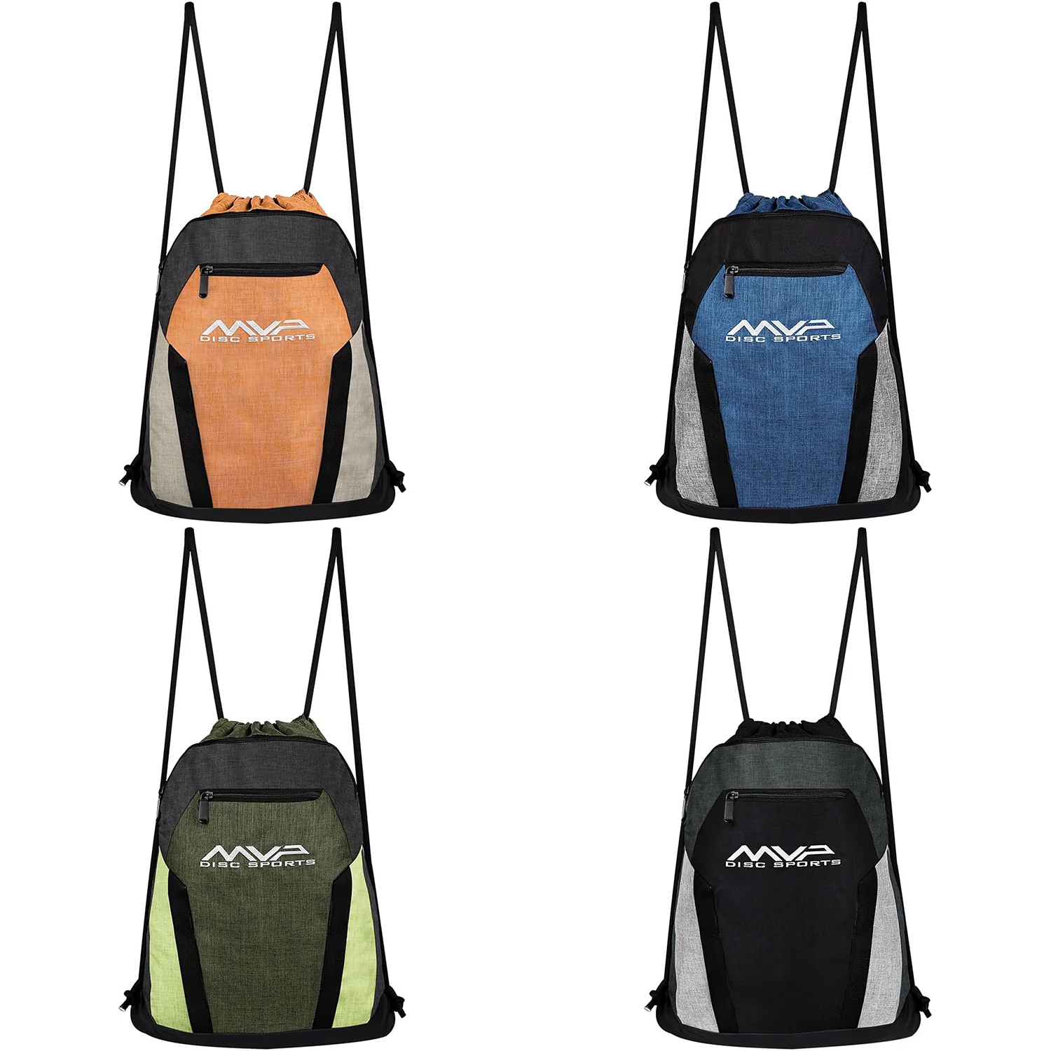 MVP Disc Golf Drawstring Backpack Bag - Choose Color