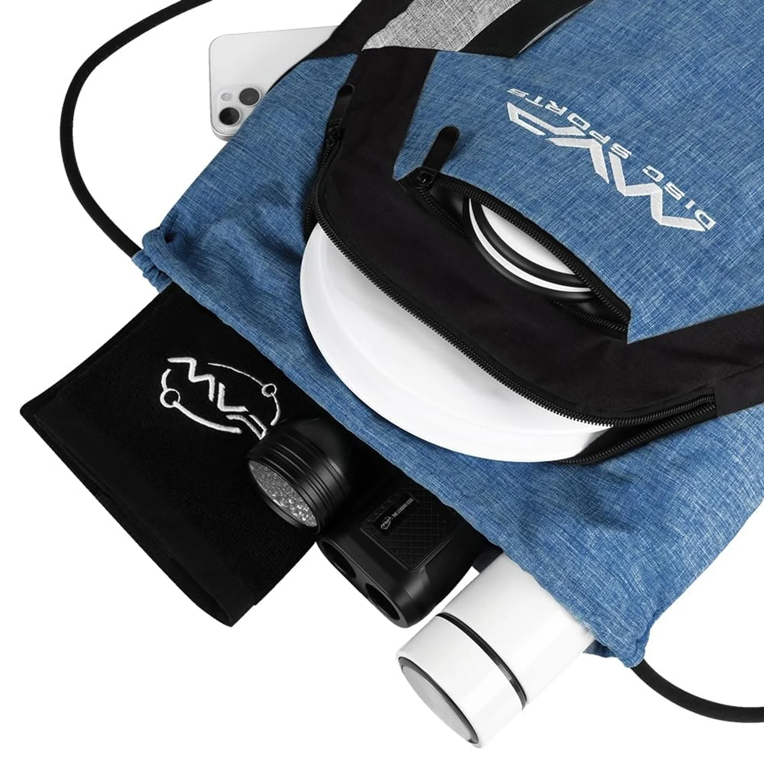MVP Disc Golf Drawstring Backpack Bag - Choose Color - Image 13