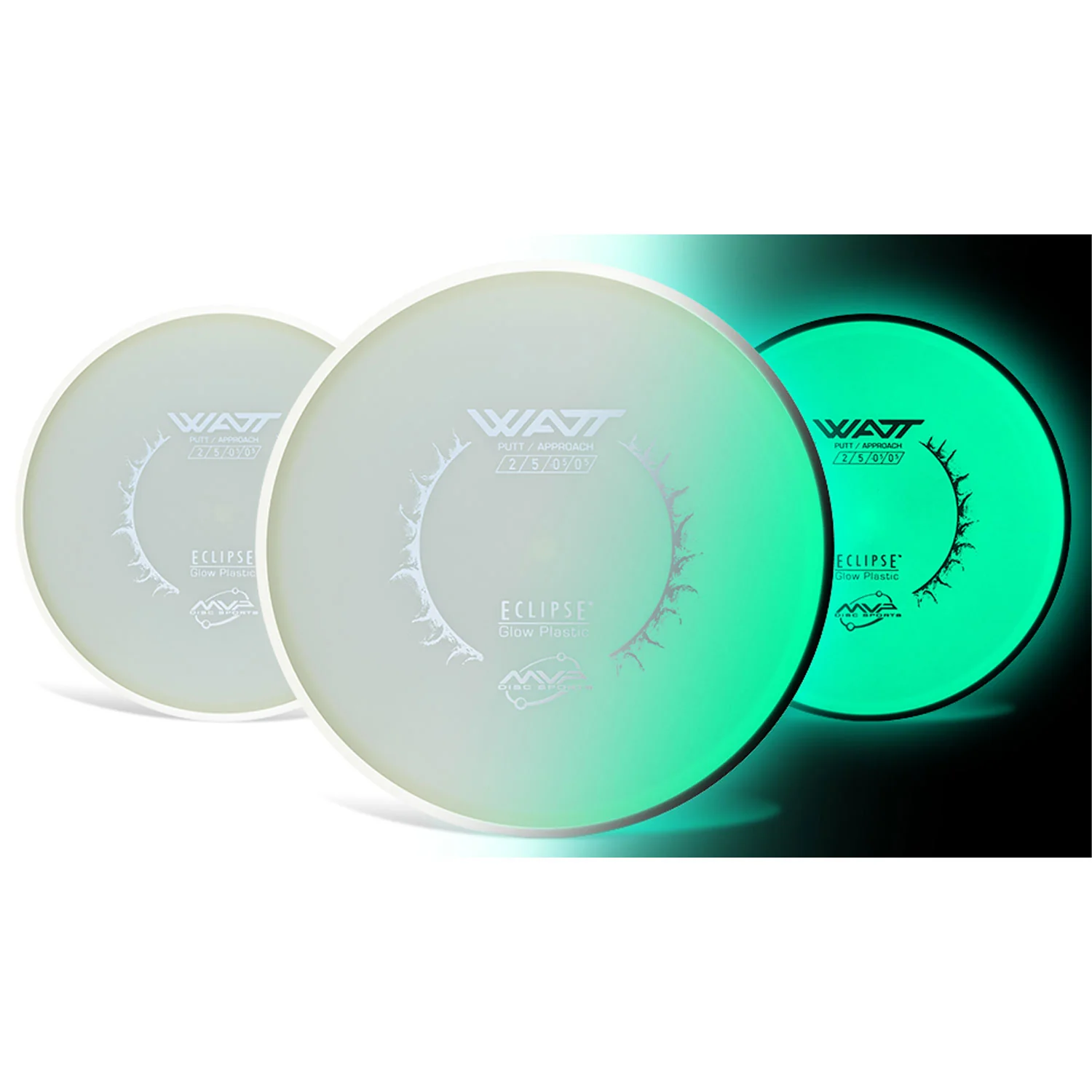 MVP Disc Golf Eclipse Glow Watt Putter 2/5/-0.5/0.5 - Choose Exact Disc