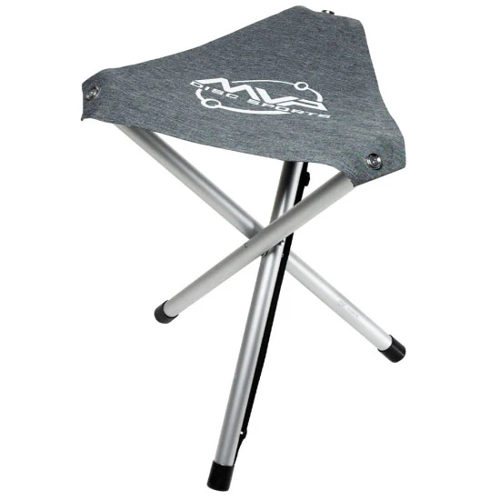 MVP Disc Golf Large Stool - Collapsable Tripod Seat with Strap - Grey