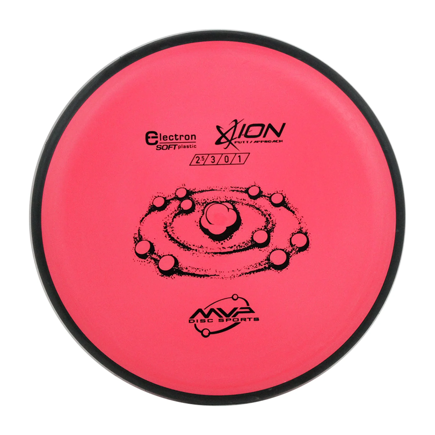 MVP Disc Golf Putter 3-Pack Electron Soft Ion Red 166g - Image 2