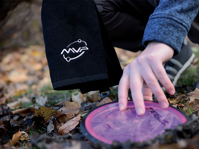 MVP Disc Golf Towel Tri-Fold Black 23.25" x 16.5" - Image 2