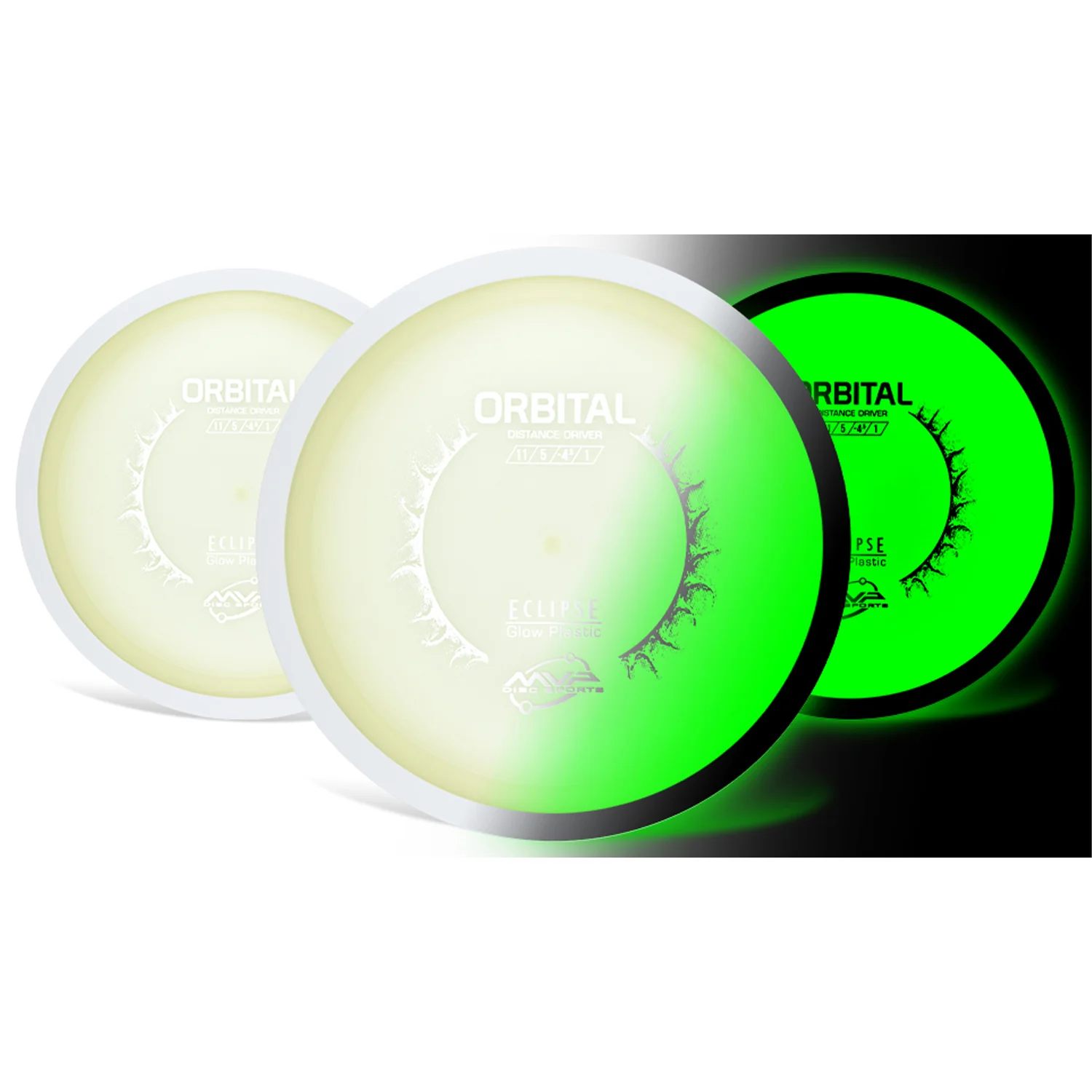 MVP Disc Sports Eclipse Glow Orbital Distance Driver 11/5/-4.5/1 - Choose Exact Disc