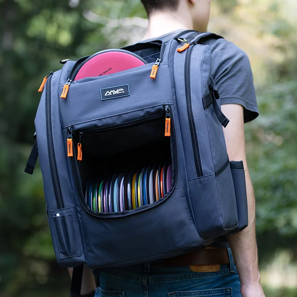 MVP Discs Disc Golf Backpack Bag - Voyager Lite Backpack - Holds 20-22 Discs - Image 2