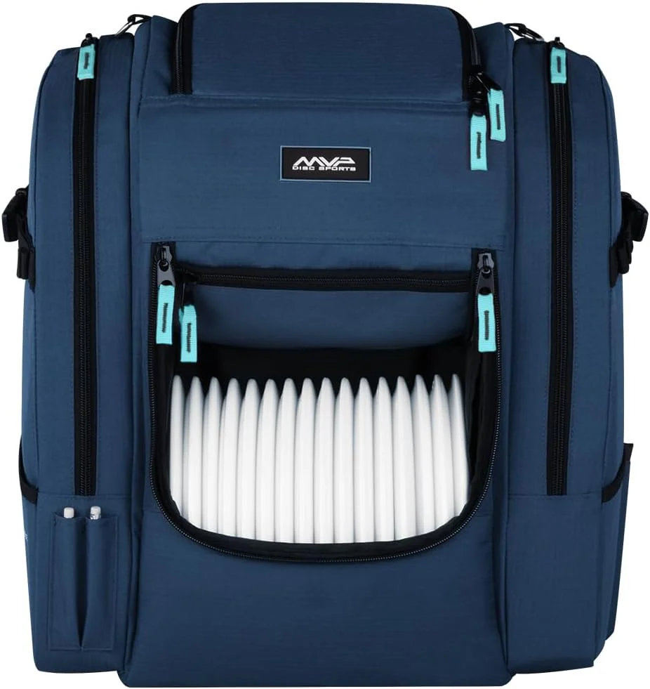 MVP Discs Disc Golf Backpack Bag - Voyager Lite Backpack - Holds 20-22 Discs - Image 3