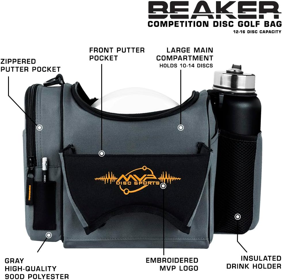 MVP Discs Disc Golf Competition Bag - Beaker Version 2 - Holds 12-16 Discs - Image 16
