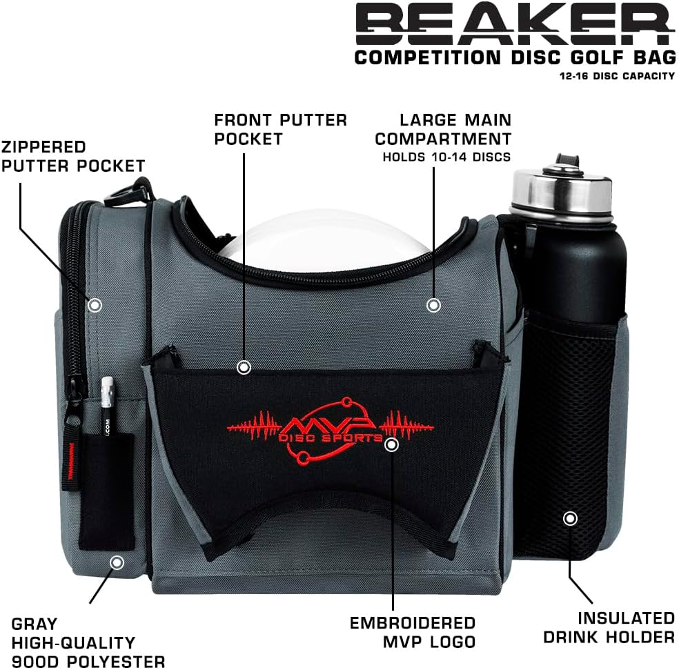 MVP Discs Disc Golf Competition Bag - Beaker Version 2 - Holds 12-16 Discs - Image 22