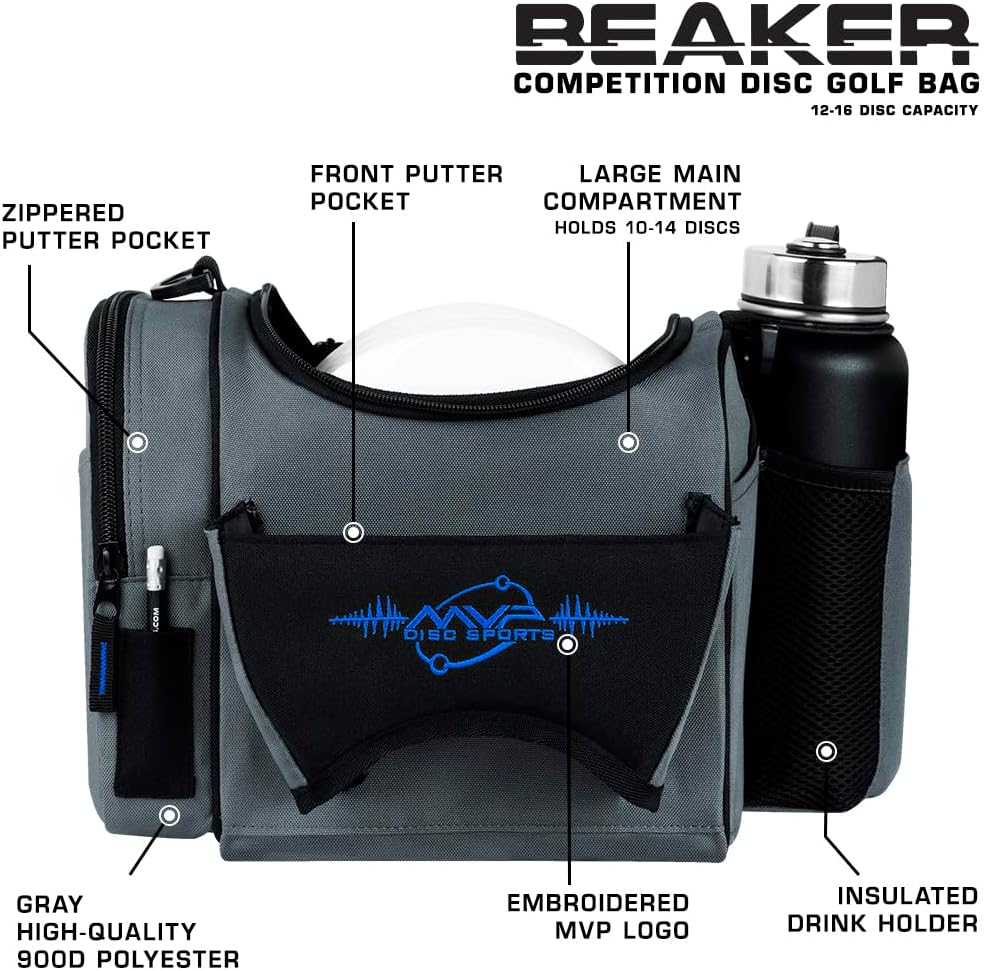 MVP Discs Disc Golf Competition Bag - Beaker Version 2 - Holds 12-16 Discs - Image 28
