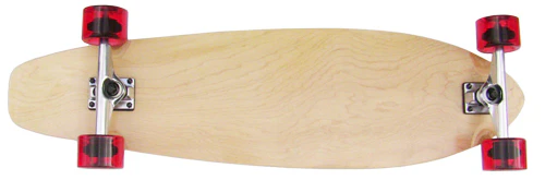Natural LONGBOARD COMPLETE CRUISER KICK TAIL - 70mm wheels