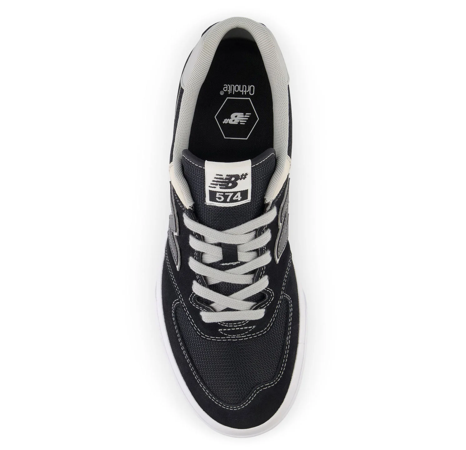 New Balance Numeric Shoes 574 Vulc Black/Grey - Image 3