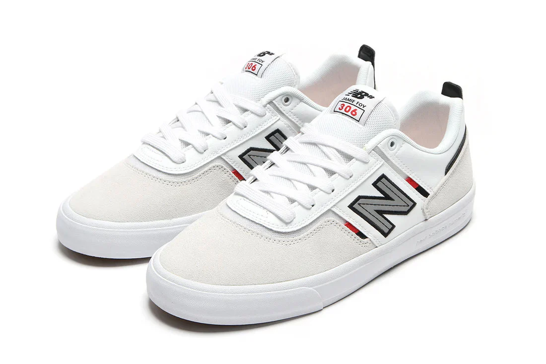 New Balance Numeric Skateboard Shoes 306 Jamie Foy Light Grey/White