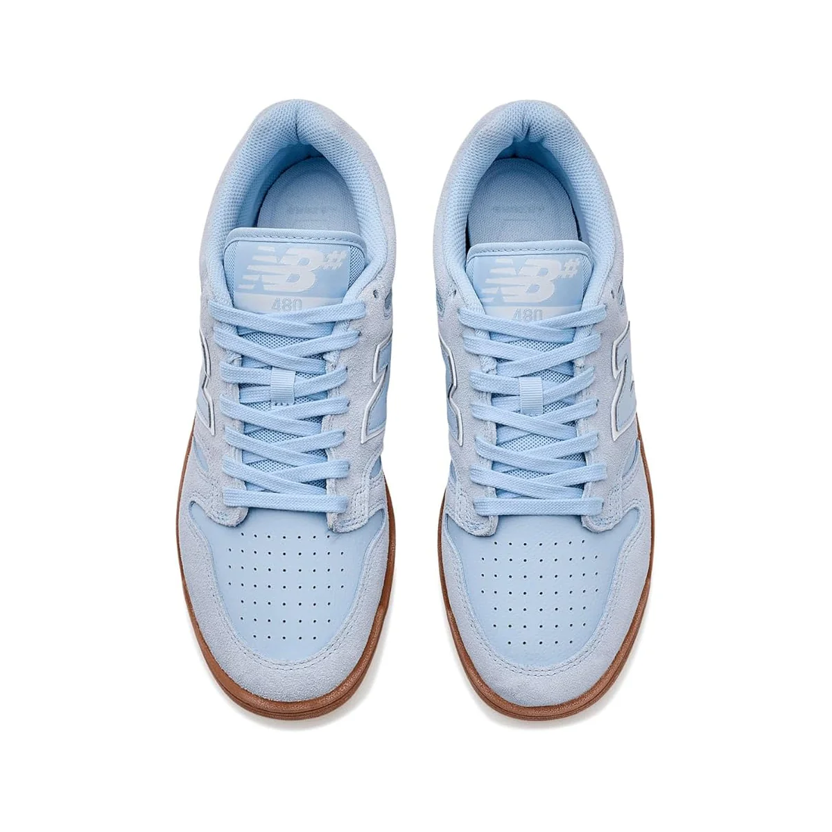 New Balance Numeric Skateboard Shoes 480 Baby Blue/Gum - Image 2