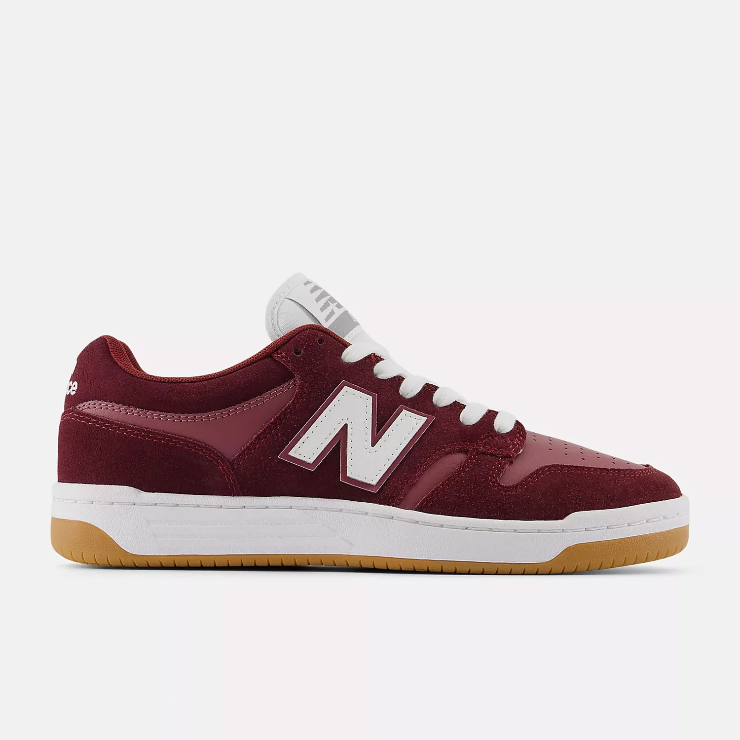 New Balance Numeric Skateboard Shoes 480 Burgundy/White