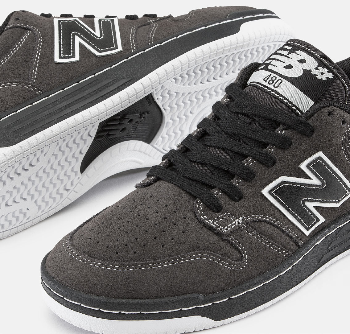 New Balance Numeric Skateboard Shoes 480 Dark Grey/Black - Image 4