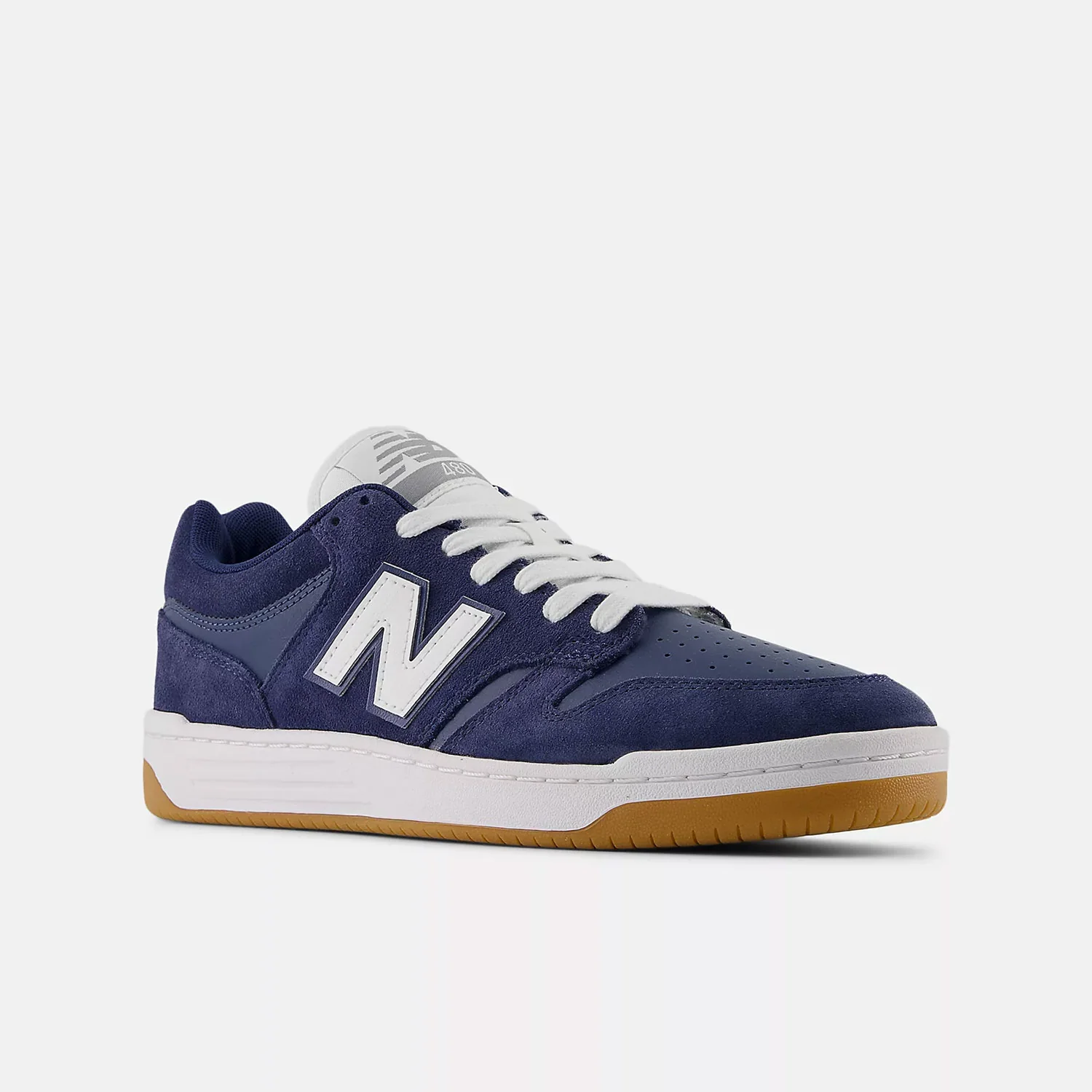 New Balance Numeric Skateboard Shoes 480 Navy/White - Image 2