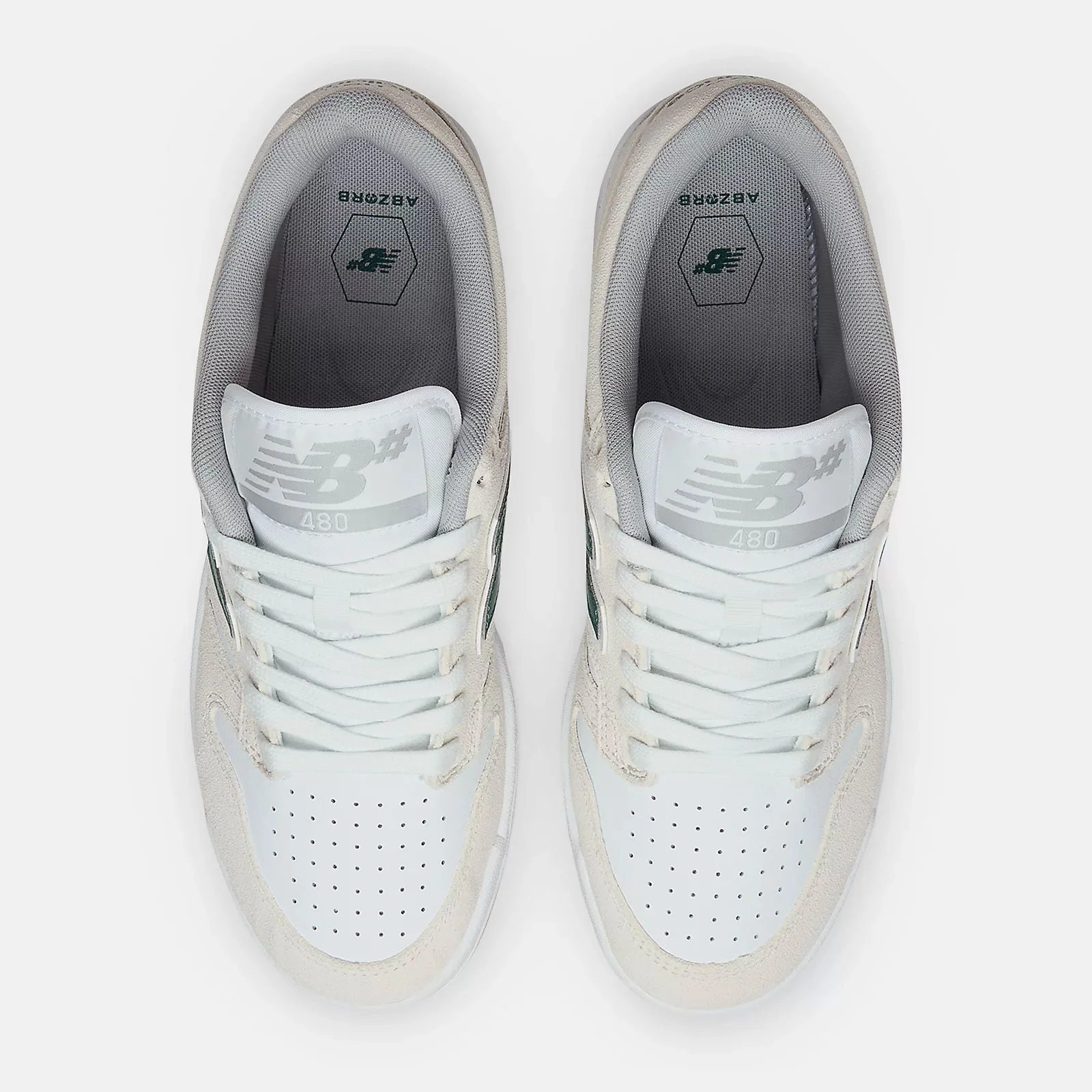 New Balance Numeric Skateboard Shoes 480 Sea Salt/Vintage Teal - Image 4