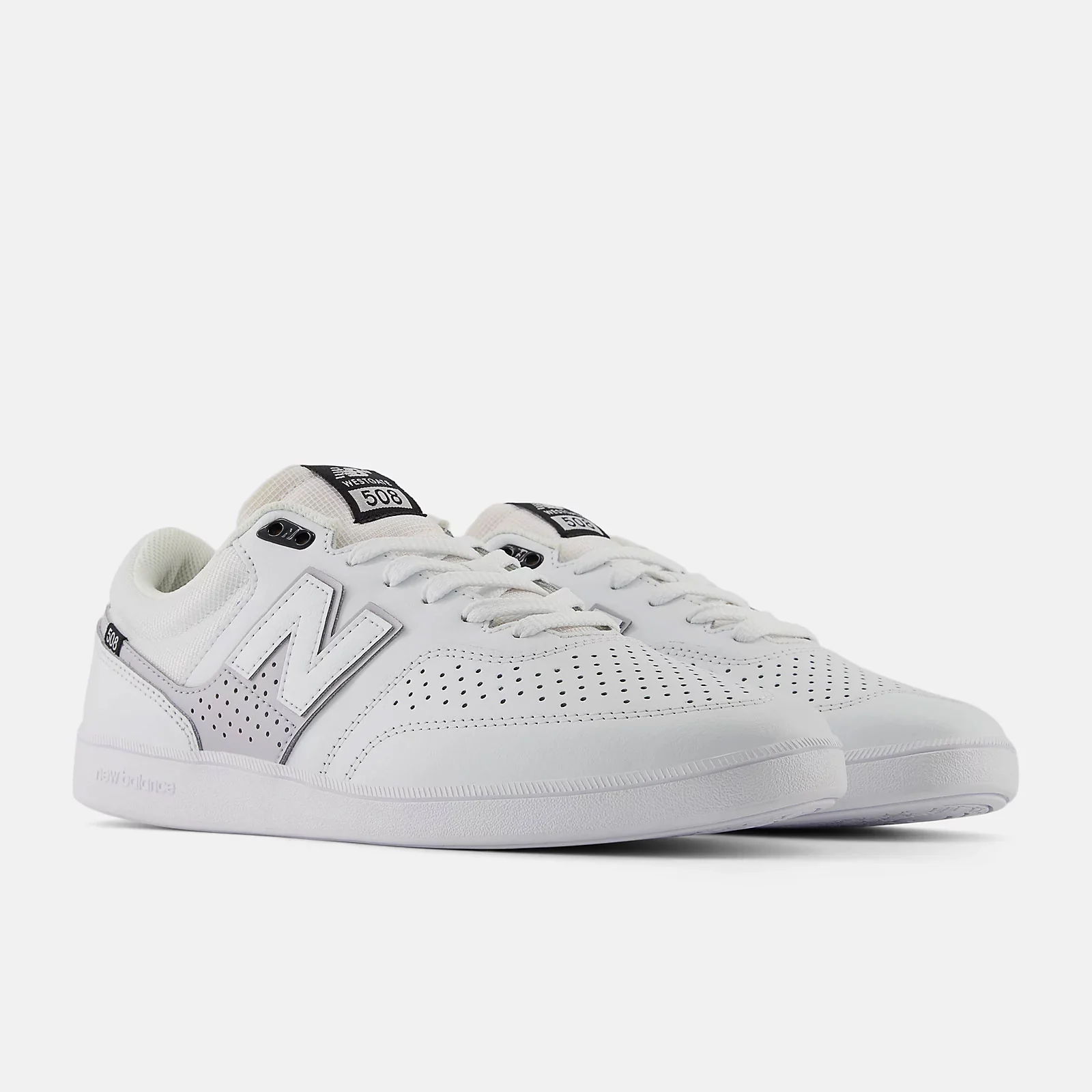 New Balance Numeric Skateboard Shoes 508 Brandon Westgate White/Grey - Image 2
