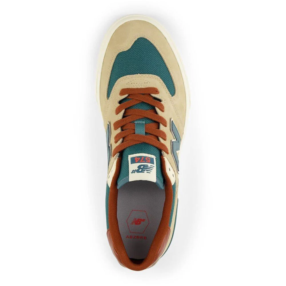 New Balance Numeric Skateboard Shoes 574 Vulc Tan/Sage - Image 3