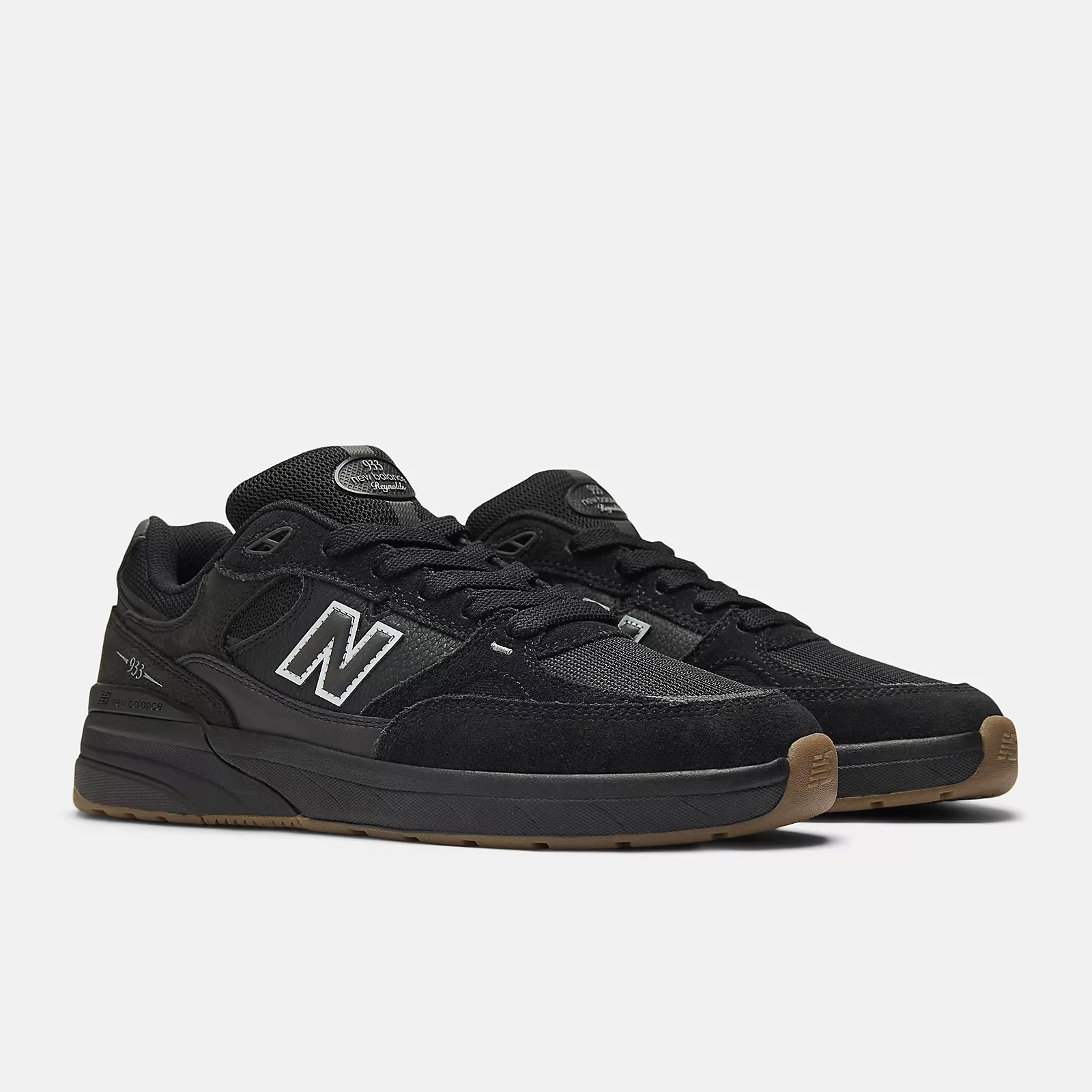 New Balance Numeric Skateboard Shoes Andrew Reynolds 933 Black/Black - Image 2