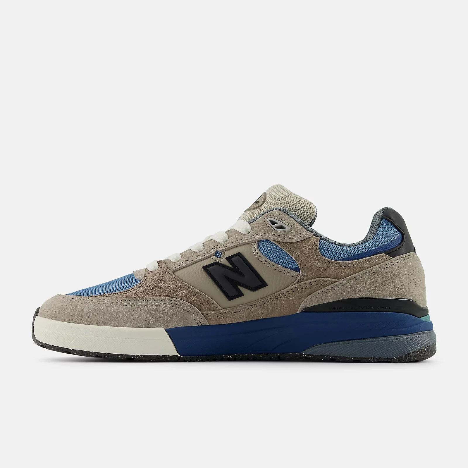 New Balance Numeric Skateboard Shoes Andrew Reynolds 933 Mushroom/Light Blue - Image 3