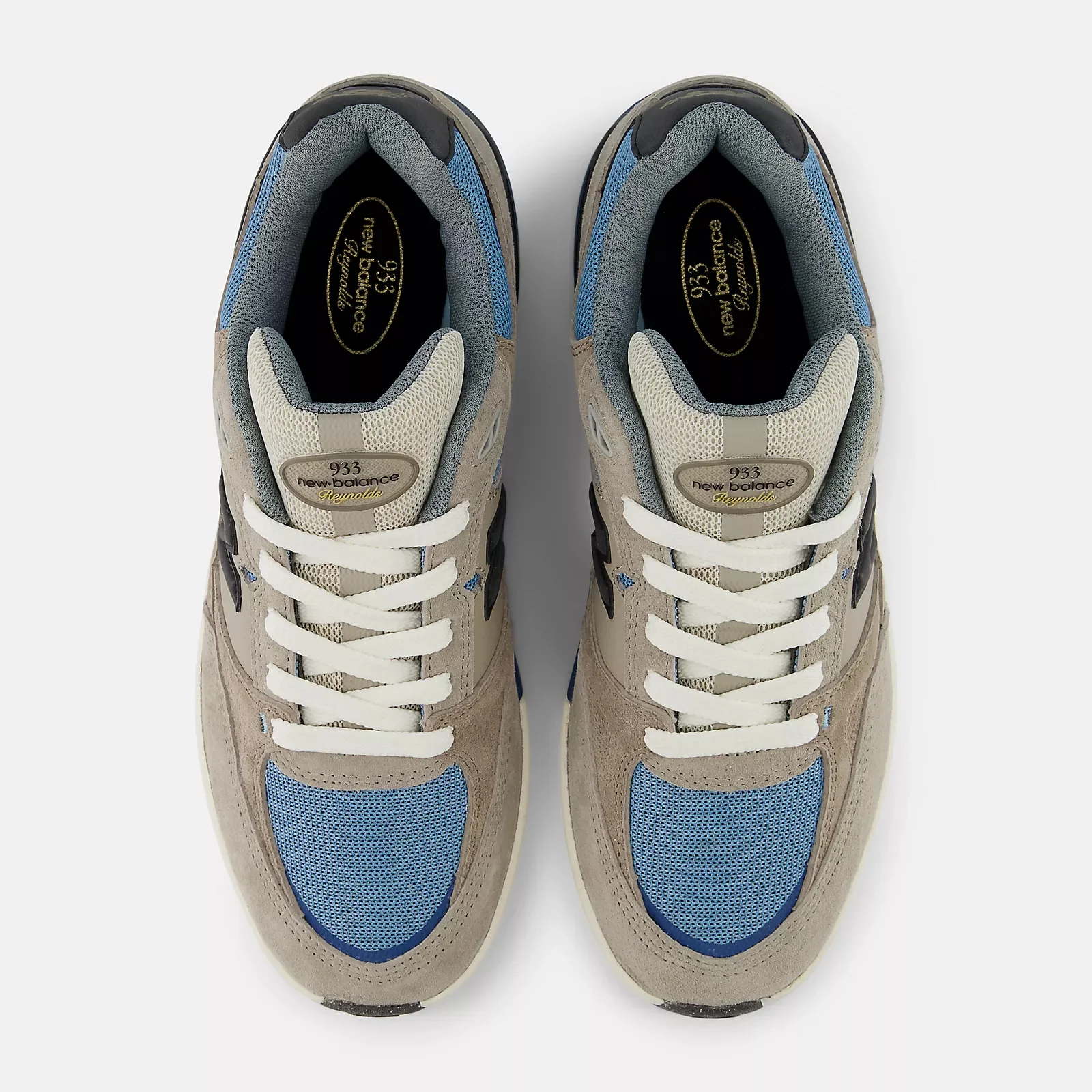 New Balance Numeric Skateboard Shoes Andrew Reynolds 933 Mushroom/Light Blue - Image 4