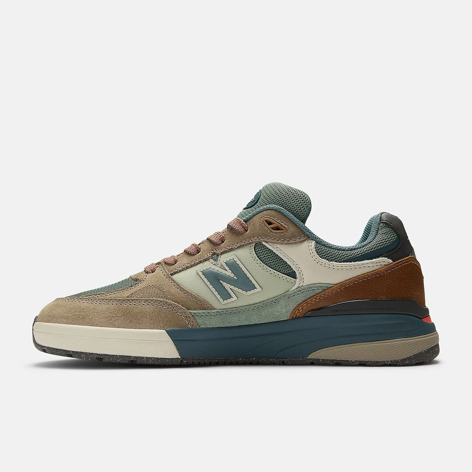 New Balance Numeric Skateboard Shoes Andrew Reynolds 933 Tan/Teal - Image 3