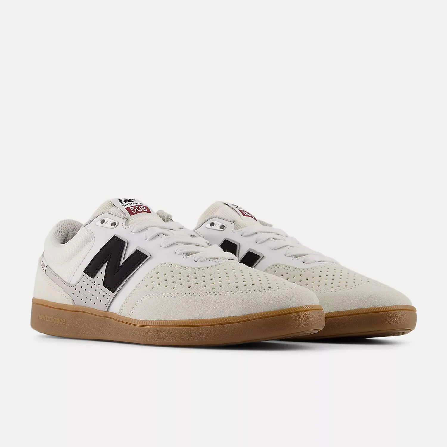 New Balance Numeric Skateboard Shoes Brandon Westgate 508 White/Gum - Image 2