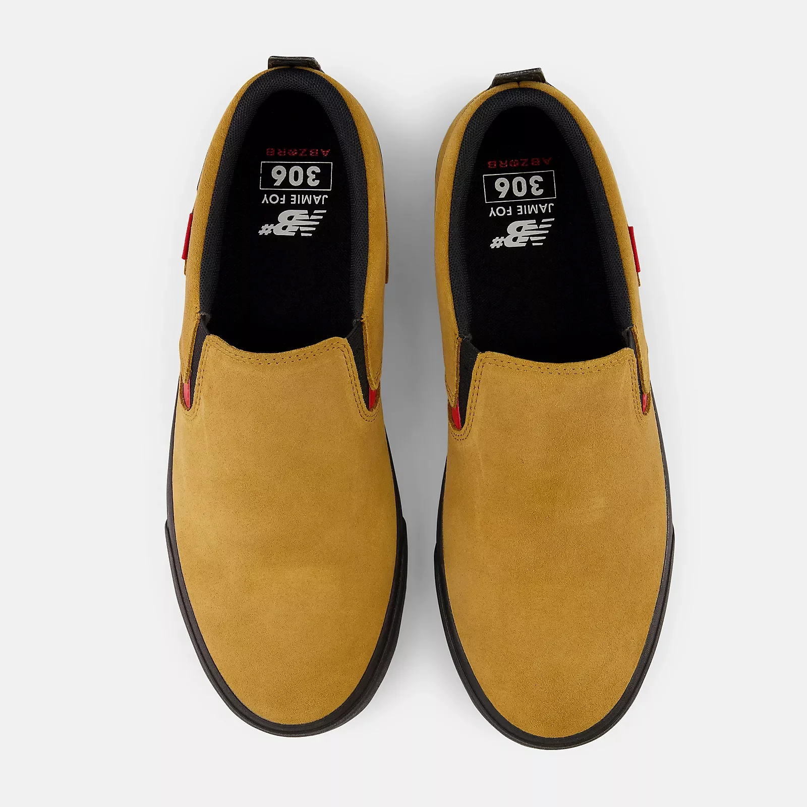 New Balance Numeric Skateboard Shoes Jamie Foy 306 Laceless Wheat/Black - Image 3